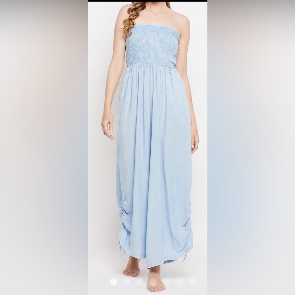Light Blue Sleeveless Jumpsuit